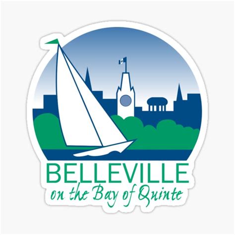 Logo Of Belleville Ontario Sticker For Sale By Shav Redbubble