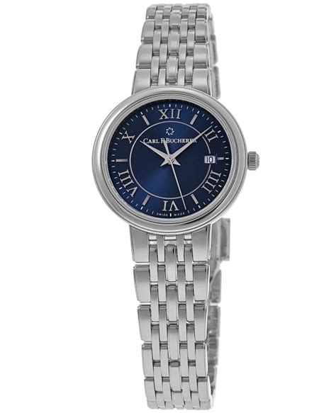 Carl F Bucherer Adamavi Quartz Blue Dial Stainless Steel Women S Watch