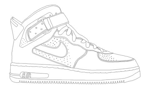 Printable Jordan Shoe Cake Template