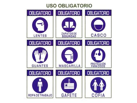 Señalamientos de uso obligatorio SSIGA