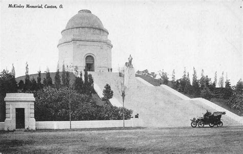 Canton Oh Ohio Mckinley Memorial Early Automobile~car C1910 S Bandw Postcard Ebay