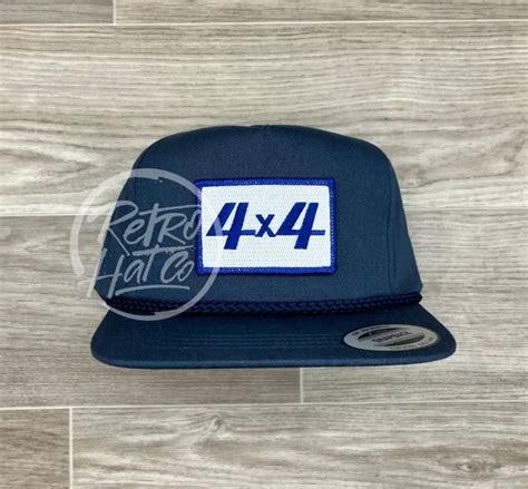 4x4 Off Road Patch On Blue Classic Rope Hat