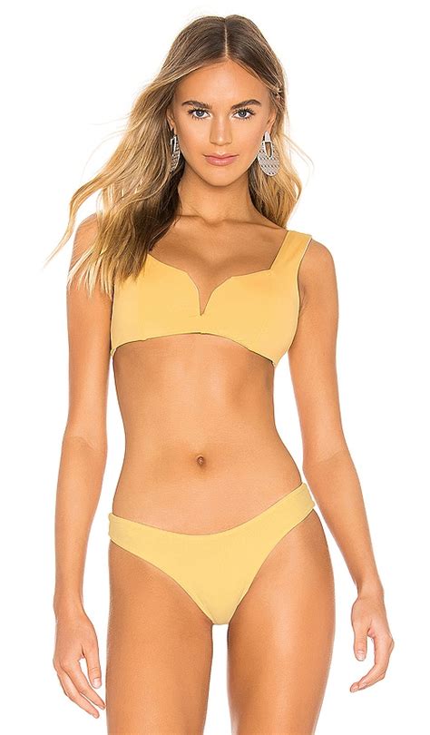 Kya Carmela Reversible Bikini Top In Sunset Shell Revolve