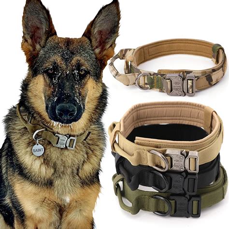 Collar de entrenamiento táctico ajustable para perros pequeños y