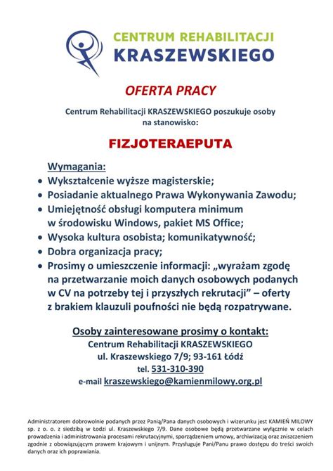 Oferta Pracy Kraszewskiego