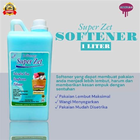 Jual Super Zet Softener Laundry 1 Liter Softener Pelembut Dan Pewangi