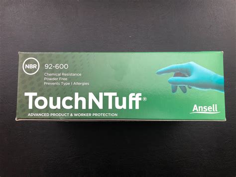 Ansell Touch N Tuff Green Nitrile Disposable Gloves 92 600 Large Ebay