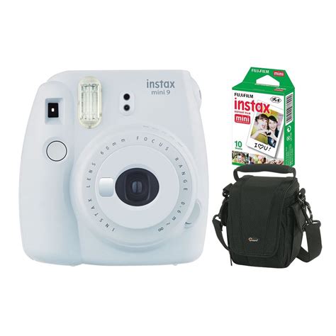 Câmera instantânea Fujifilm Instax Mini 9 Branco Gelo Pack 10 fotos