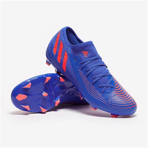 Adidas Predator Edge3 Low Fg Hi Res Blueturbohi Res Blue Mens Boots