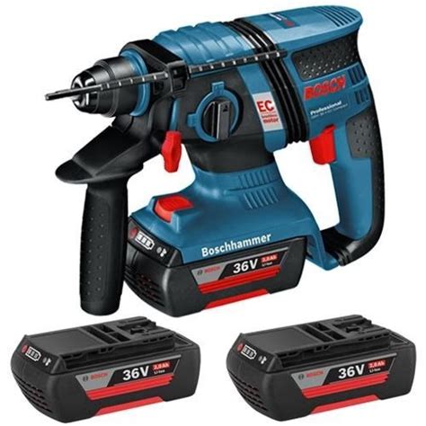 Bosch Gbh 36 V Ec Compact Brushless 36v Sds Plus Drill 3x 2ah