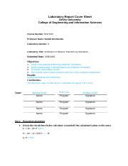 ECET210 WK5 Lab Cover Sheet 2 Laboratory Report Cover Sheet DeVry