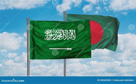 Bangladesh And Saudi Arabia Flag Stock Video Video Of Round