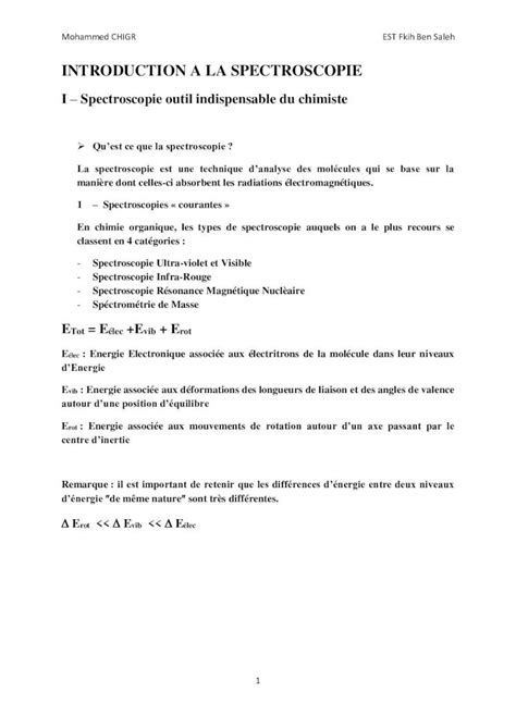 PDF INTRODUCTION A LA SPECTROSCOPIEestfbs Usms Ac Ma Wp Content