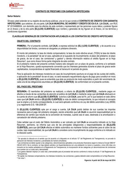 PDF CONTRATO DE PRESTAMO CON GARANTIA PDF File1 CONTRATO DE