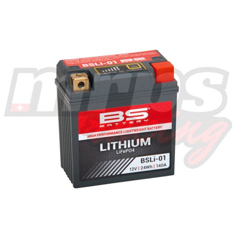 Batterie lithium ion BS Battery BSLi 01 MRPS Racing Genève Suisse