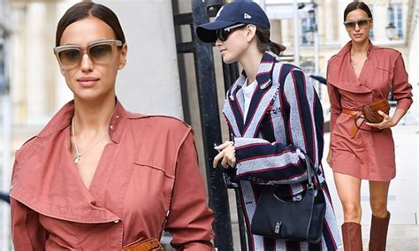 Irina Shayk Cuts A Chic Figure While Kaia Gerber Looks Casual At The