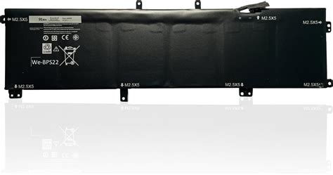 Wefly Rr Laptop Battery Compatible For Dell Xps P F