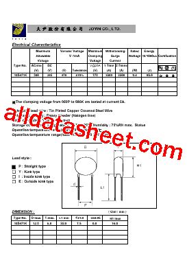 10S471K Datasheet(PDF) - List of Unclassifed Manufacturers