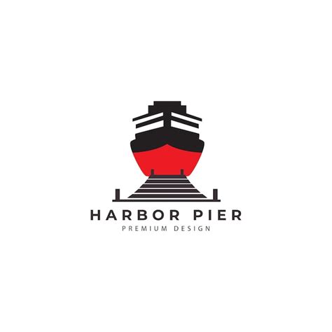 Premium Vector Ship Harbor Dock Logo Vector Icon Symbol Illustration