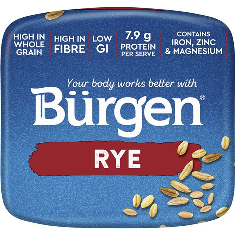 Burgen Rye Low Gi Sliced Bread Loaf G Woolworths