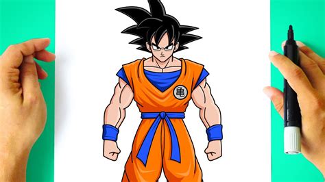 Como DESENHAR o GOKU Corpo Inteiro Cómo DIBUJAR a GOKU Cuerpo