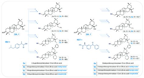 The Brief Scheme Of Synthesis And Chemical Structures Of Oleanolic Acid