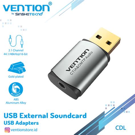 Jual Vention USB Sound Card OMTP CTIA Usb C CDM USB C Jakarta