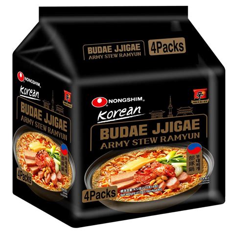 Nongshim Korean Budae Jjigae Army Stew Ramyun 4 X 118g Shopee