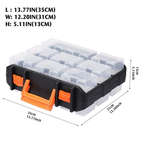 Casoman Tool Organizer With Removable Plastic Box Hardware And Parts Org