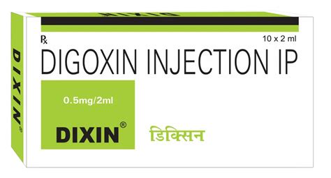 Digoxin Injection DIXIN 0 5mg 2ml At Best Price In Mumbai