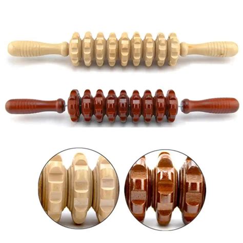 Hot Sale High Quality Wooden Nine Round Belly Massage Equipment Back