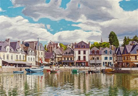 Le Port De Saint Goustan Auray Galerie De Peintures Peinture