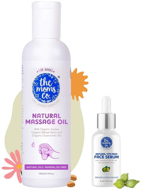 Buy The Moms Co Natural Baby Massage Oil With Oils Ml The Moms