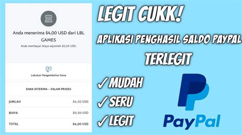 Cara Mendapatkan Saldo Paypal Gratis Aplikasi Penghasil Paypal