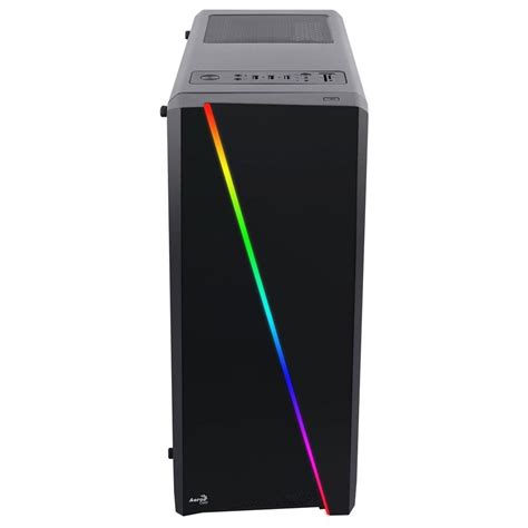 Gabinete Gamer Aerocool Cylon RGB Mid Tower Acrílico Black Sem