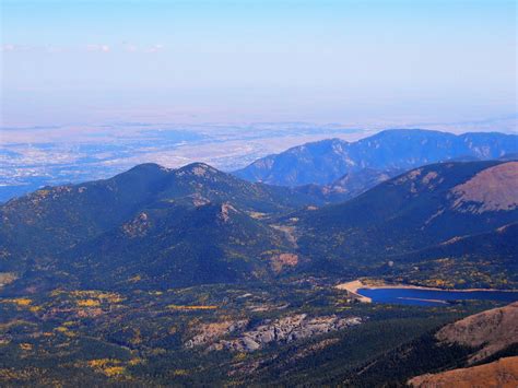 The View From The Top Of Pike S Peak In Manitou Springs CO Colorado