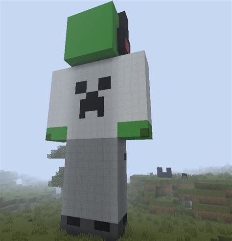 Huge Slime Head Statue Me Minecraft Project