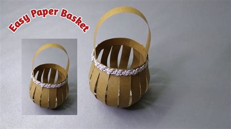 How To Make Easy Paper Basket Quick Paper Basket Making Diy Origami