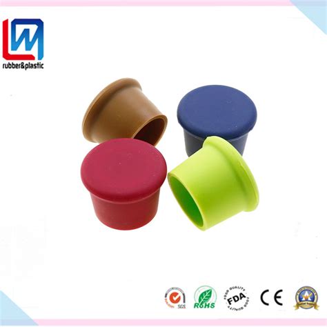 Food Grade Custom Silicone Rubber Plug Stopper Cap For Wine Bottle