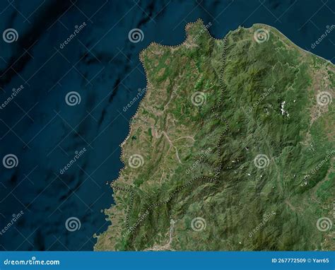 Ilocos Norte Philippines High Res Satellite No Legend Stock