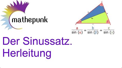 Der Sinussatz Herleitung YouTube