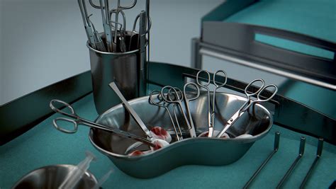 Surgical Instruments Medical Equipment Collection 3d Model