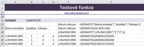 Textov Funkce Ms Excel Kolen Konzultace