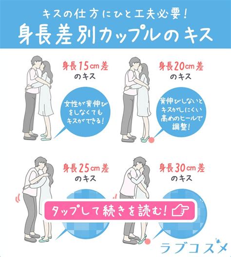 身長差カップルのキスとエ チのコツ！30㎝差のカップルは夜どうしてる？ 身長差 カップル カップル 身長差