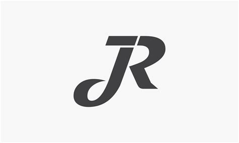 JR letter logo isolated on white background. 4699782 Vector Art at Vecteezy