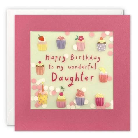 Daughter Cupcakes Birthday Card From The Dotty House