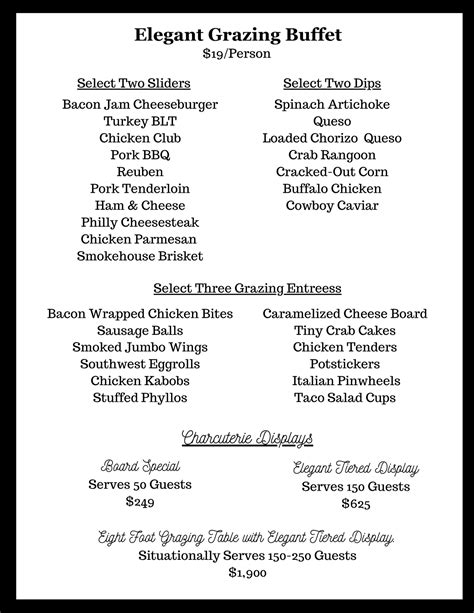 Event Catering Menus Southern Skillet Catering