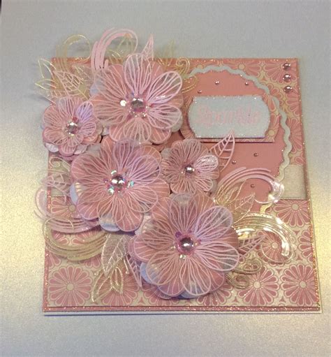 Card Made Using Stamps And Dies By Chloe Flower Birthday Cards