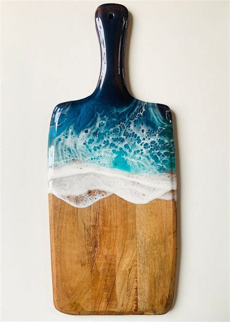 Ocean Cutting Board Beach Decor Charcuterie Board House Etsy