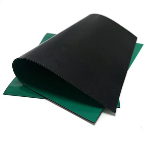 Blue Green Grey Black Anti Static Esd Rubber Table Floor Mat For